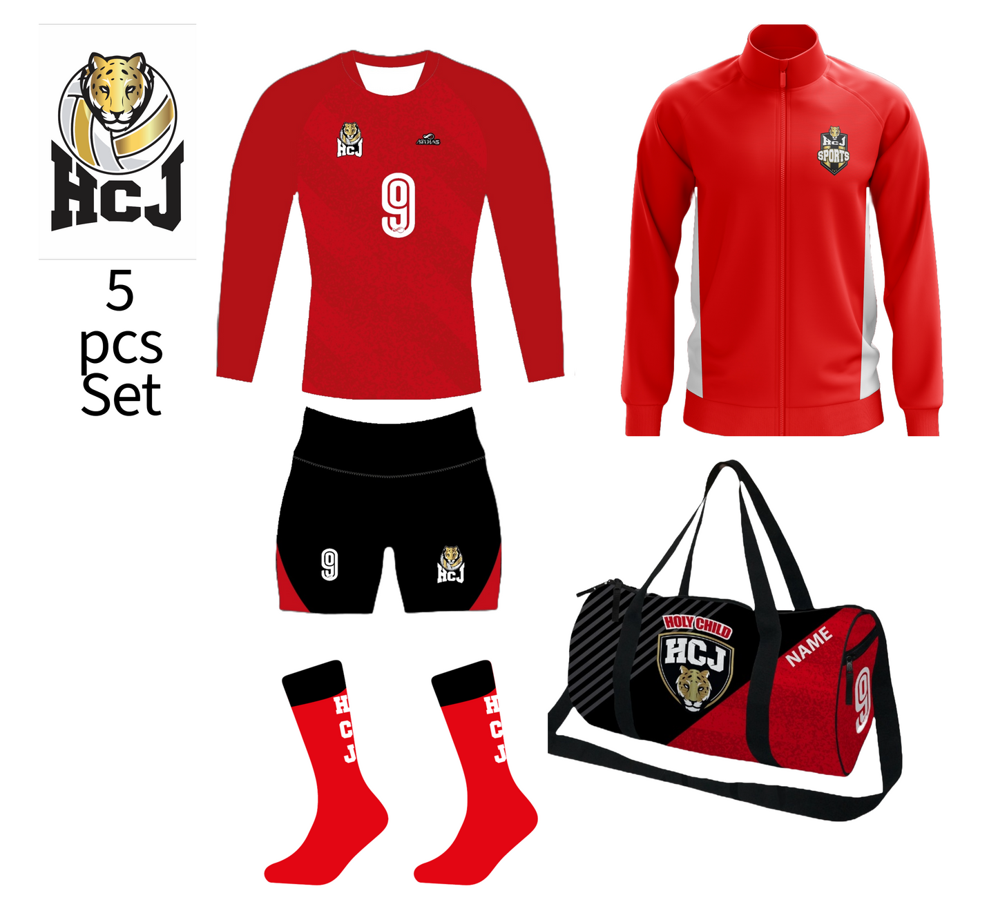 HCJ Volleyball - Player 5 pcs Bundle