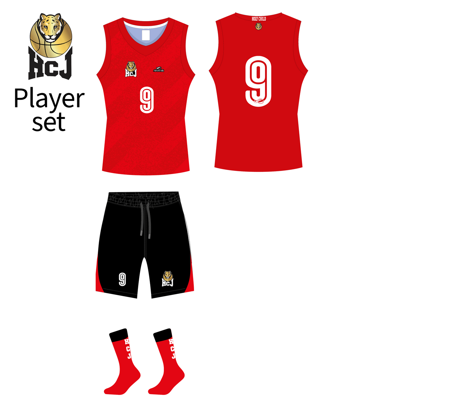HCJ Basketball - 3 pcs Mandatory Player set