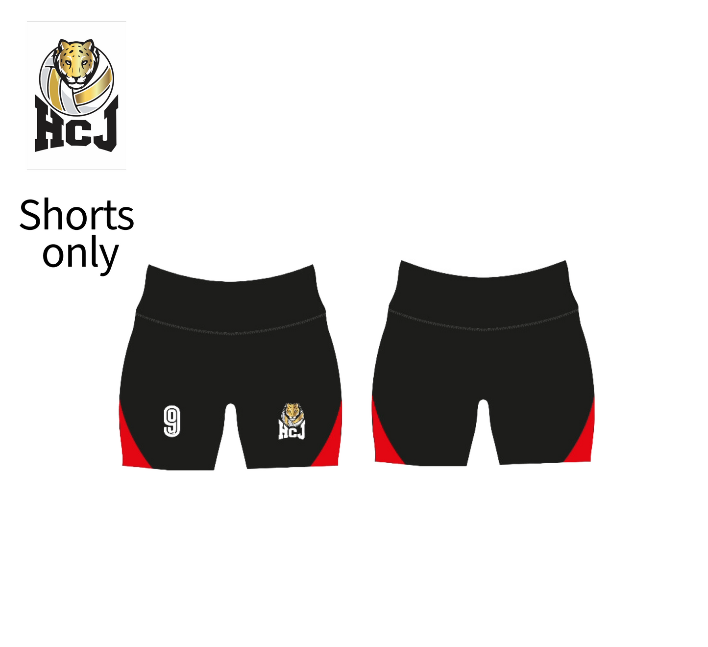 HCJ Volleyball alternate Uniform Set 3pcs - Mandatory set - Team # 2 & Libero Player