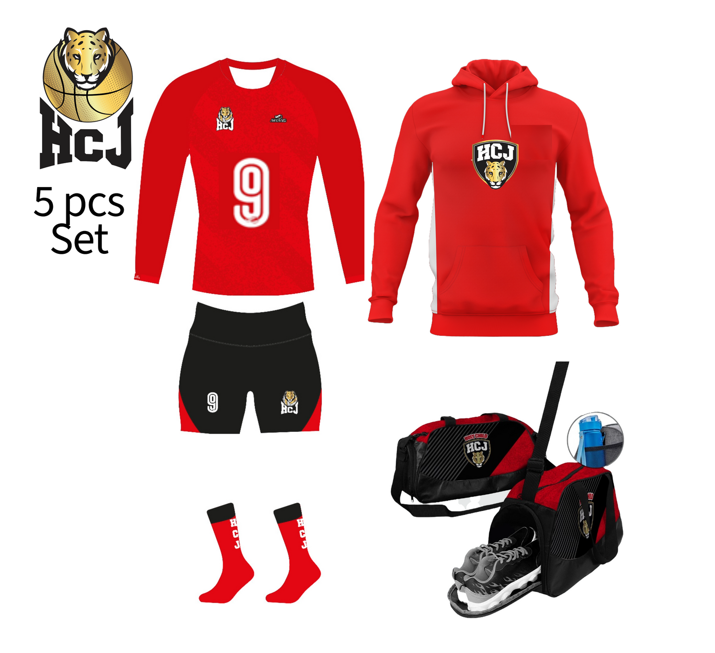 HCJ Volleyball Uniform 5 pcs Bundle