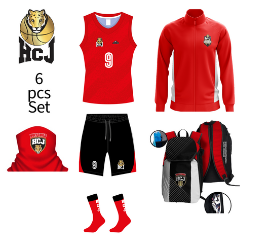 HCJ Basketball Uniform Set 6pcs Bundle